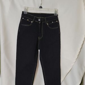 High Rise Black Slim Fit Jeans